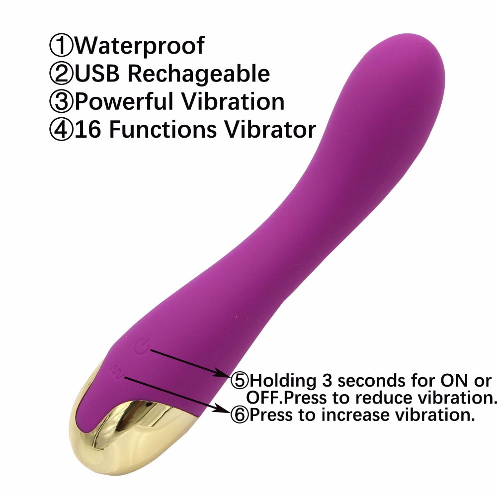 USB Полнење Моќен Дилдо Вибратор G Место Vibrators Клиторисот Магично Стапче Massager Возрасни Секс Играчки за Жена Секс