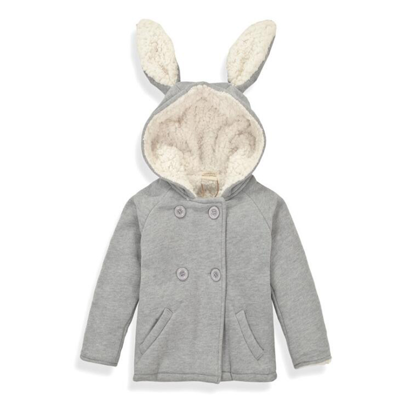 Y487Free превозот бебе зимско палто задебелување на зајакот моделирање јакна длабока есен во зимски дебели windproof децата топло