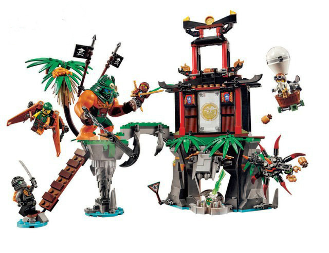 Бела 10461 Ninjago Тигар Вдовица Островот Spinjitzu Nya/Cole/Сенсеи Ву Градежни Блокови Играчка Тули Компатибилен со Legoe 70604