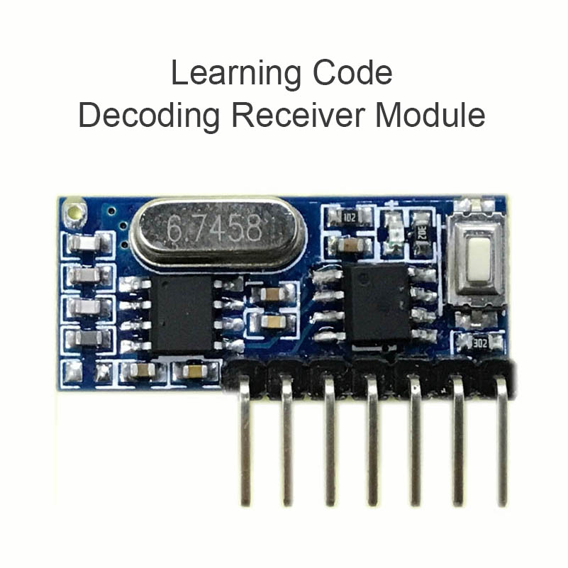 QIACHIP RF Приемник Учење Код Декодер Модул 433 mhz Безжичен Канал 4 излез Diy за полнење За Далечинска Контрола 1527 кодирање