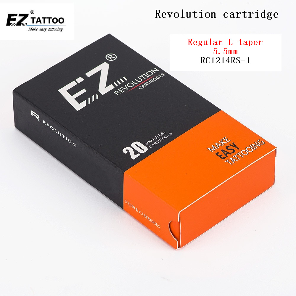 RC1214RS-1 EZ Тетоважа Игли Револуција кертриџ Круг Shader12 bugpin disposabled за систем машини и костец 20 парчиња
