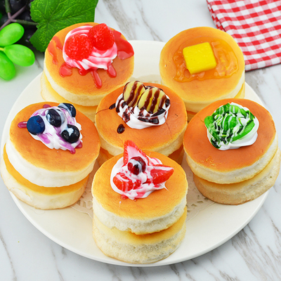 Вештачки леб храна модел овошје торта мека фрижидер налепници реквизити декорација десерт