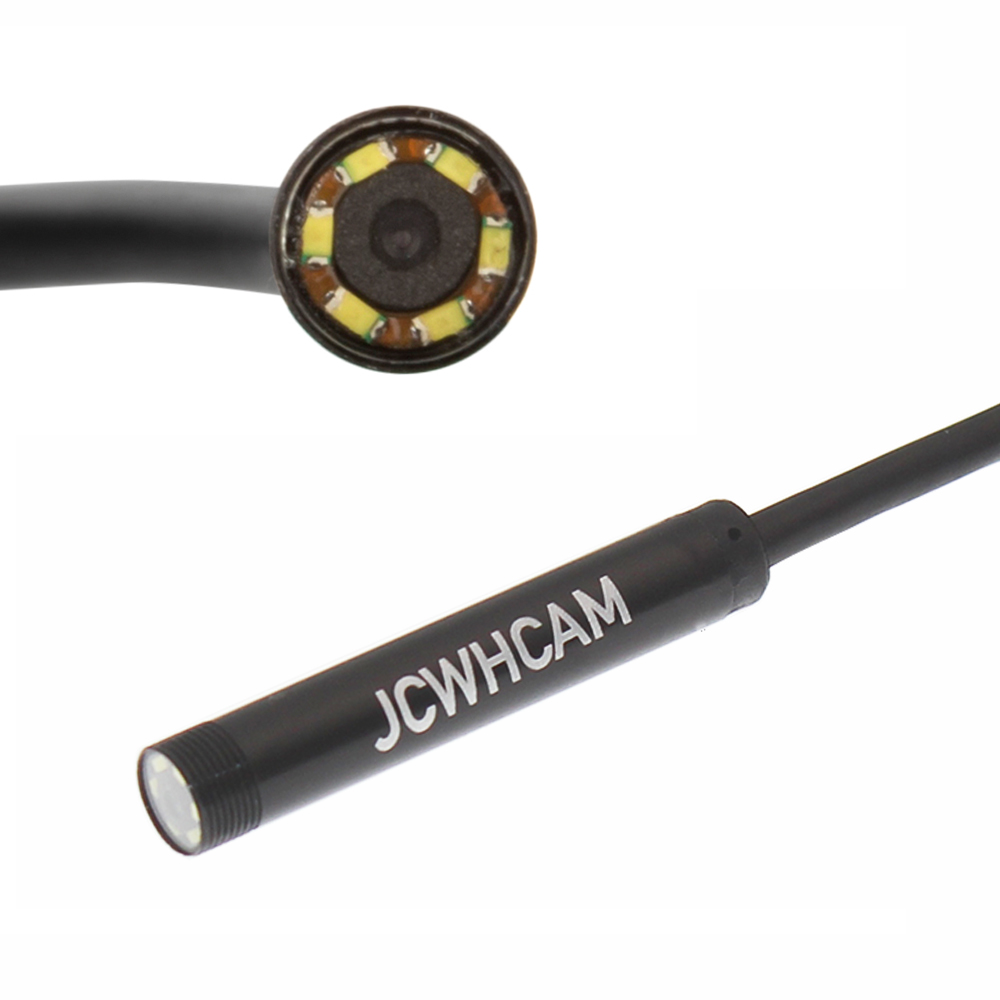 JCWHCAM 7mm Со Микро USB Endoscope Android Камера 2M IP67 Водоотпорен Инспекција Флексибилни Змија Цевка Андроид Borescope Camer