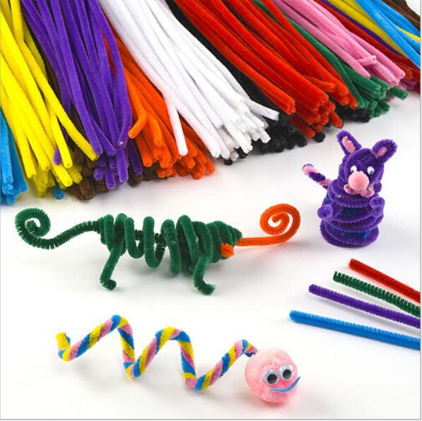 50pcs/ многу Волна Врвот на Децата Едукативни Играчки DIY играчки материјали shilly-стап Кадифен Стап рачно изработени
