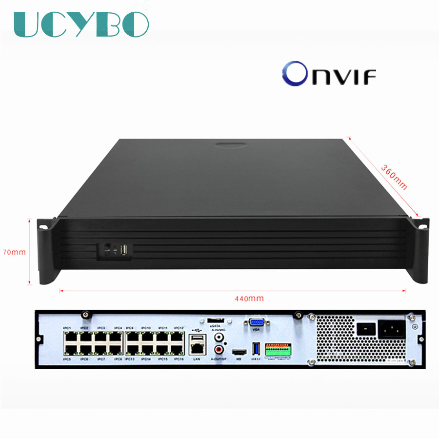 16CH канал NVR РОЕ onvif 4HDD слот 48V за 5mp 3mp 1080P 2MP HD РОЕ IP Камера мрежа Видео Рекордер надзор и cctv систем