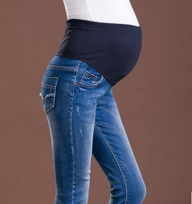 Еластичен Појас Породилно Фармерки Панталони За Бременост Облека За Бремени Жени Legging Породилно бремени Пролет / Есен 2017