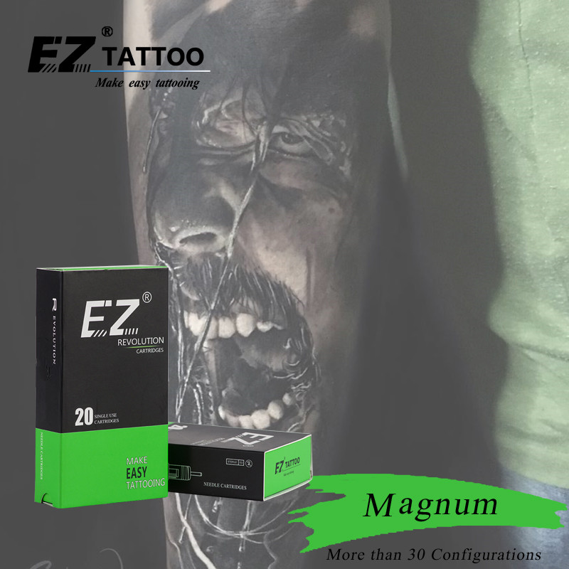 EZ Револуција Тетоважа Игли Магнум (M1) Кертриџ за Кертриџ машини и костец RC1207M1-2 20 парчиња /кутија