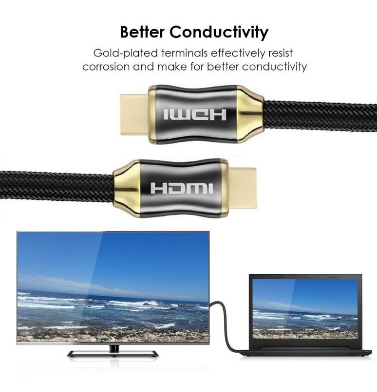 Кабел за HDMI 1m 2m 3m 5m 20 МИЛИОНИ HDMI да HDMI Кабел HDMI Адаптер 4K *2К 2.0 кабел за HD TV LCD лаптоп, PS3, проектирање компјутерски кабел