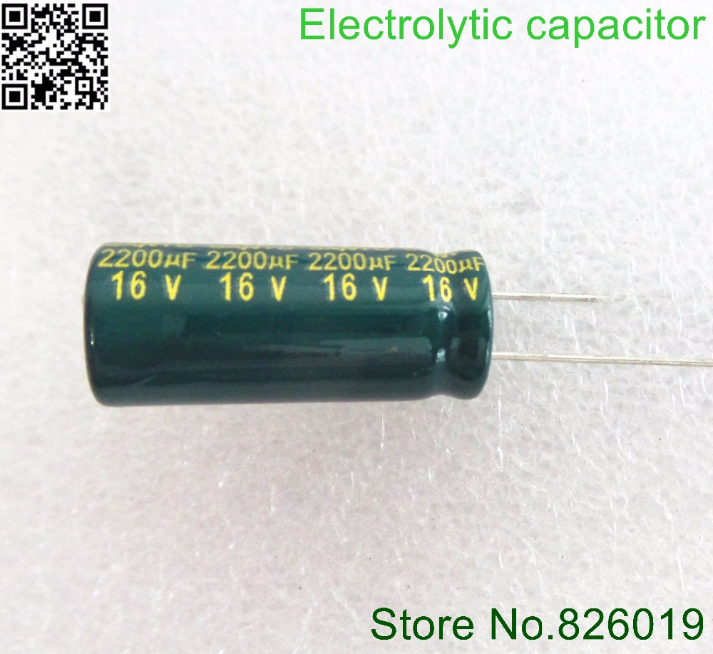 120pcs/многу 16V 2200UF 10*20 висока фреквенција ниска отпорност алуминиум electrolytic capacitor 2200uf 16v