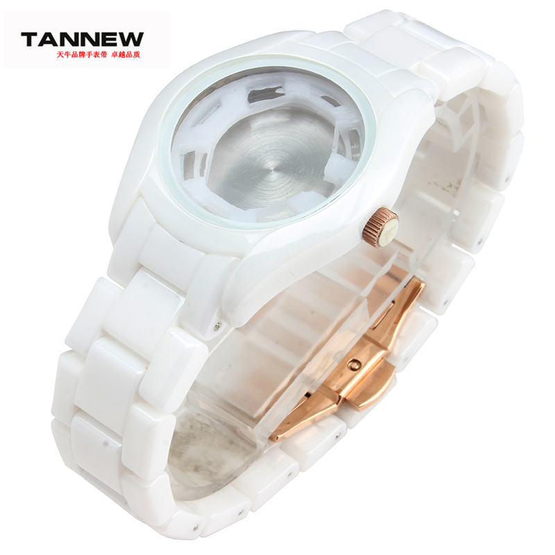 18MM НОВИ Watchbands,Високо Квалитетни Керамички Watchband Бели Дијаманти Види за AR1418 жените часовници Хривнија WATCHBAND