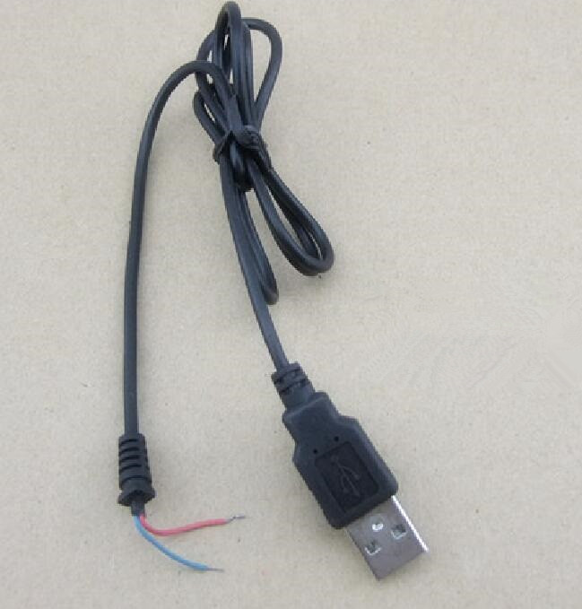 1pcs K396 80СМ USB Кабел за Податоци Кабелот ЦЕНТАР Машки 2 Линија Единствен Раководител Приклучок Адаптер за Полнач