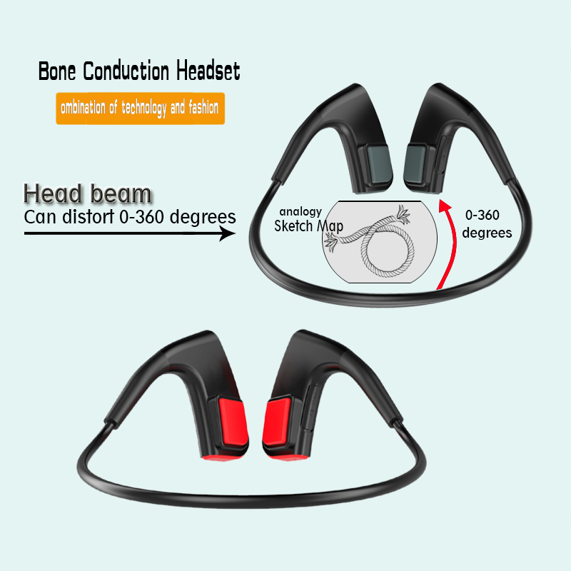 Коскената Спроводливост Слушалки Безжична Bluetooth Отворено Спортски бас Слушалки добра трајни висок квалитет на спортски сали слушалки работи