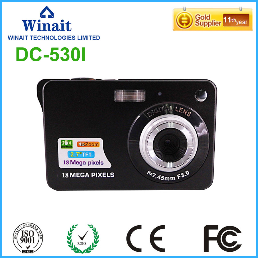 Freeshipping 18MP 3.0 MP CMOS Дигитален Компактен фото Апарати за Еднократна употреба Камера 2.7 720P HD Дигитален фотоапарат