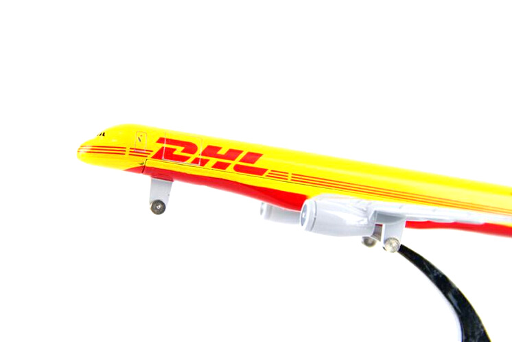 топла продаде модел авион Боинг 757 DHL карго авиони B757 16cm Легура симулација авион модел за деца играчки Божиќ подарок