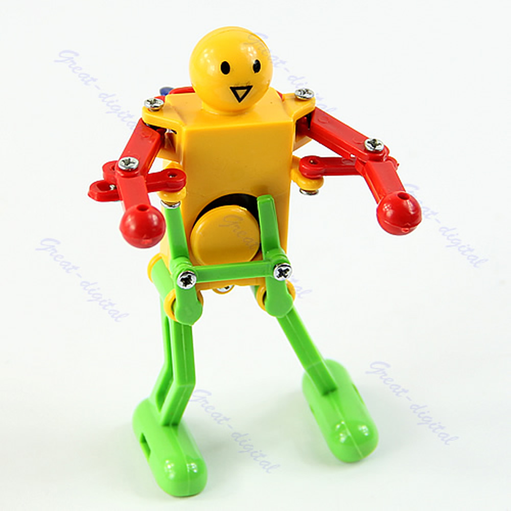 5PCS Пеколен Пролет Жолта Зелена Црвена Правец на танцува Робот За Деца Детска Играчка Подарок