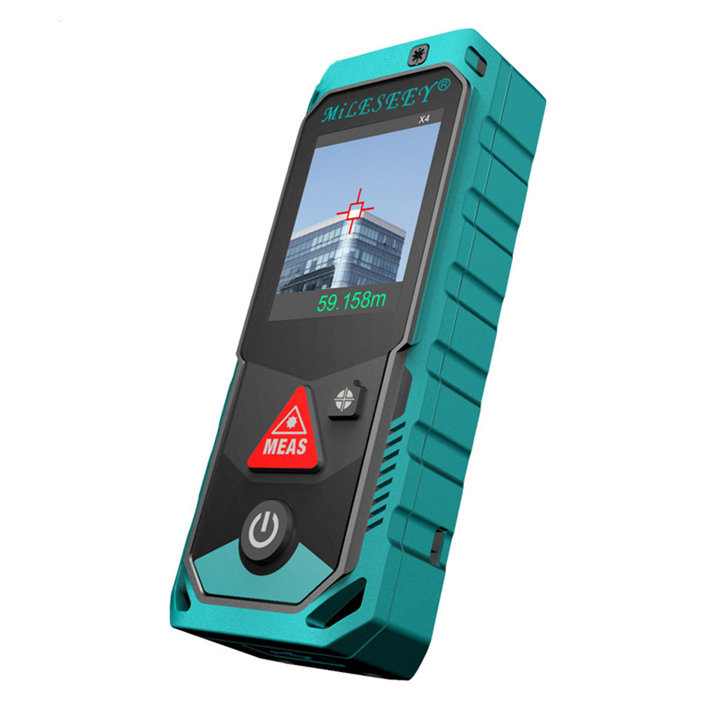 Mileseey P7 80M Bluetooth Ласерски Rangefinder со Ротациони Екран на Допир Rechargerable Ласерски Метар 2.0 LCD Рачни