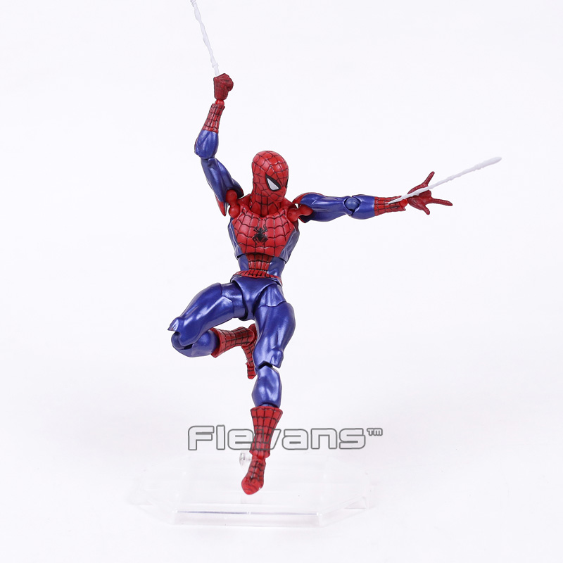 Revoltech Серија БР.002 Спајдермен Неверојатни Spider Man ПВЦ Акција Фигура Колекционерски Модел Играчка 16cm
