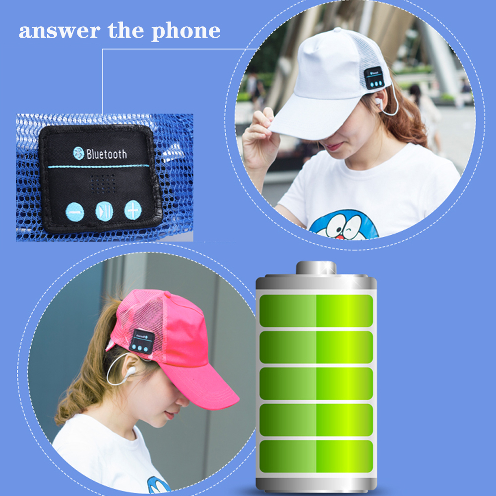Новиот bluetooth слушалка музичкиот плеер bluetooth слушалки шарени спорт безжични слушалки Нето Дише шапка капа
