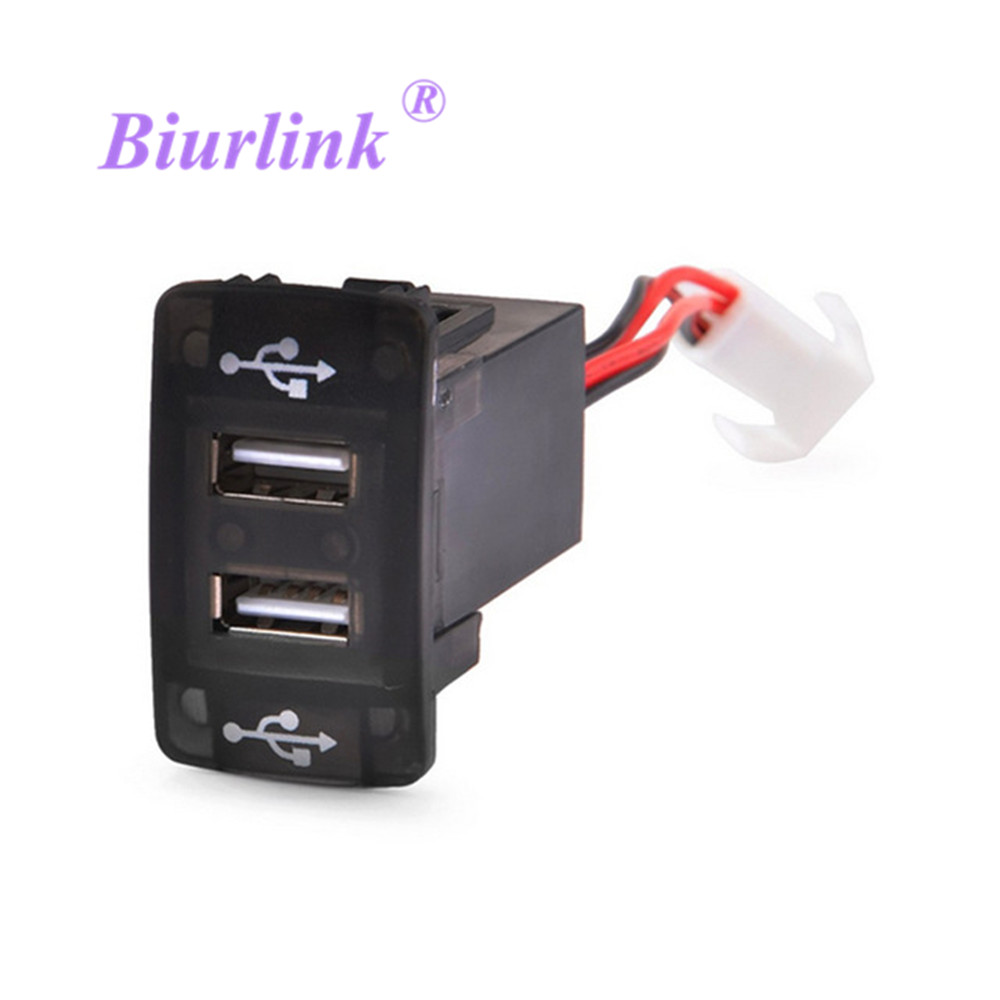 Автомобил Двојна USB Полнач за Полнење 2 USB Port Конектор за Хонда