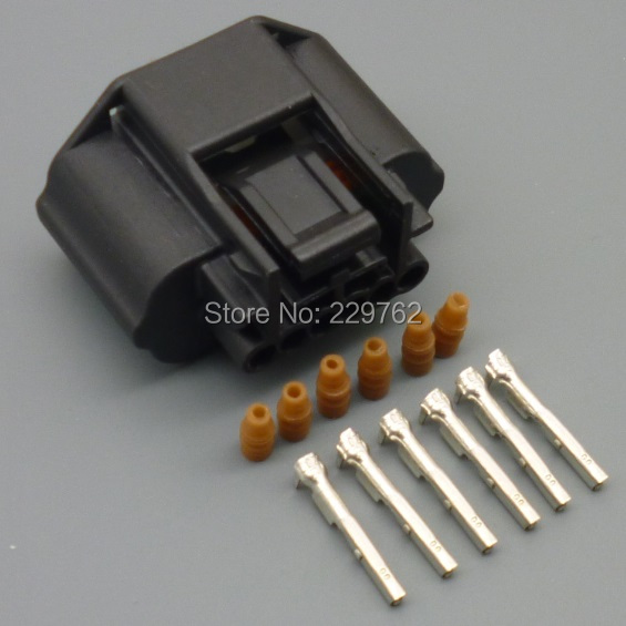 shhworldsea 15Set 0.6 MM 6 pin автомобил протокот на воздух метар plug Модифицирани делови авто wire конектор автомобилската водоотпорен приклучок за nissan