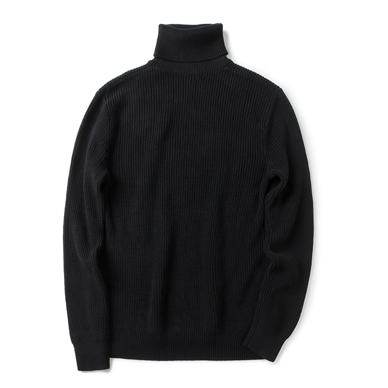 Markless 2018 Топло Turtleneck Џемпери Мажите Црна Мода Обичните Лабава Outwear Плетени Џемпери Pullovers MSA7722M