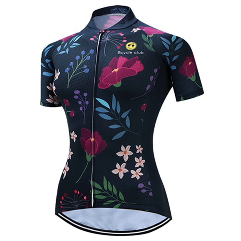 Цвеќиња Про Велосипедизам Џерси Брз Суво Лето Жените кошули врвот Mtb Велосипед Облека Велосипед Облека Краток Maillot Roupa Ropa De