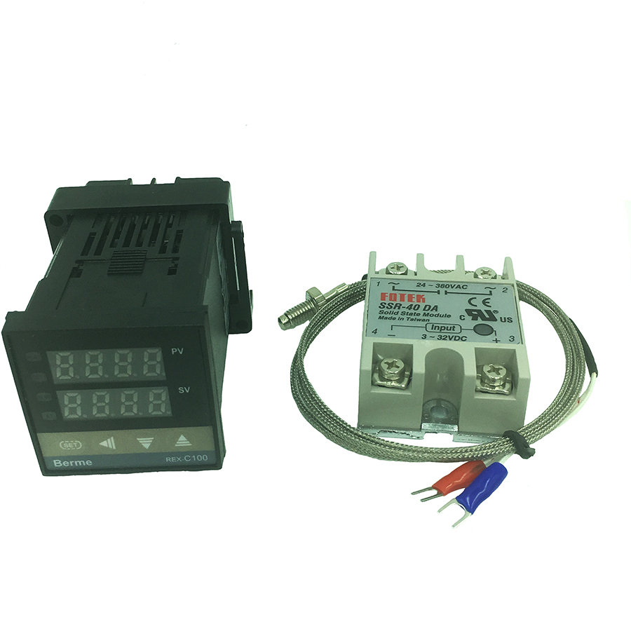 РЕКС-C100 дигитален термостат на температура контролер РБС излез К тип thermocouple сензор 48 x 48 +РБС 40DA солидна