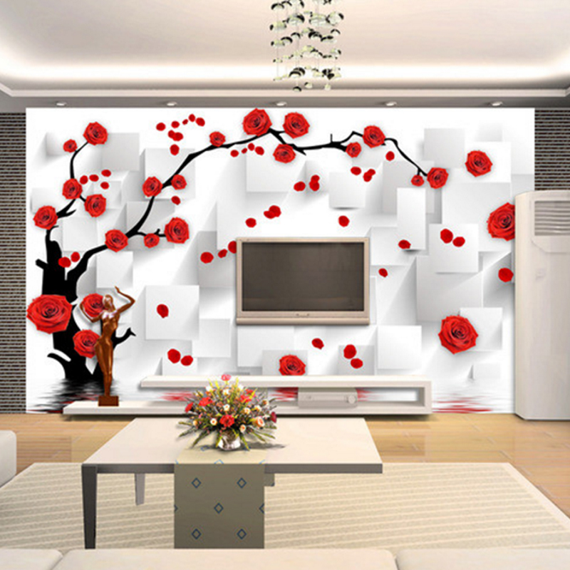Се прилагодите Фото Позадина се Зголеми 3D Mural Ѕид Хартија За Дневна Соба Позадина во ЖИВО Позадина Дома Декор De Papel Parede 3D