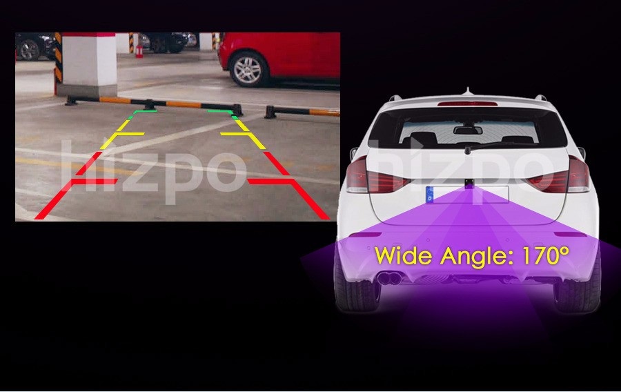 CCD HD ноќ vsion автомобил rear view camera задните мониторинг систем паркинг помош за Универзална обратна камера rear