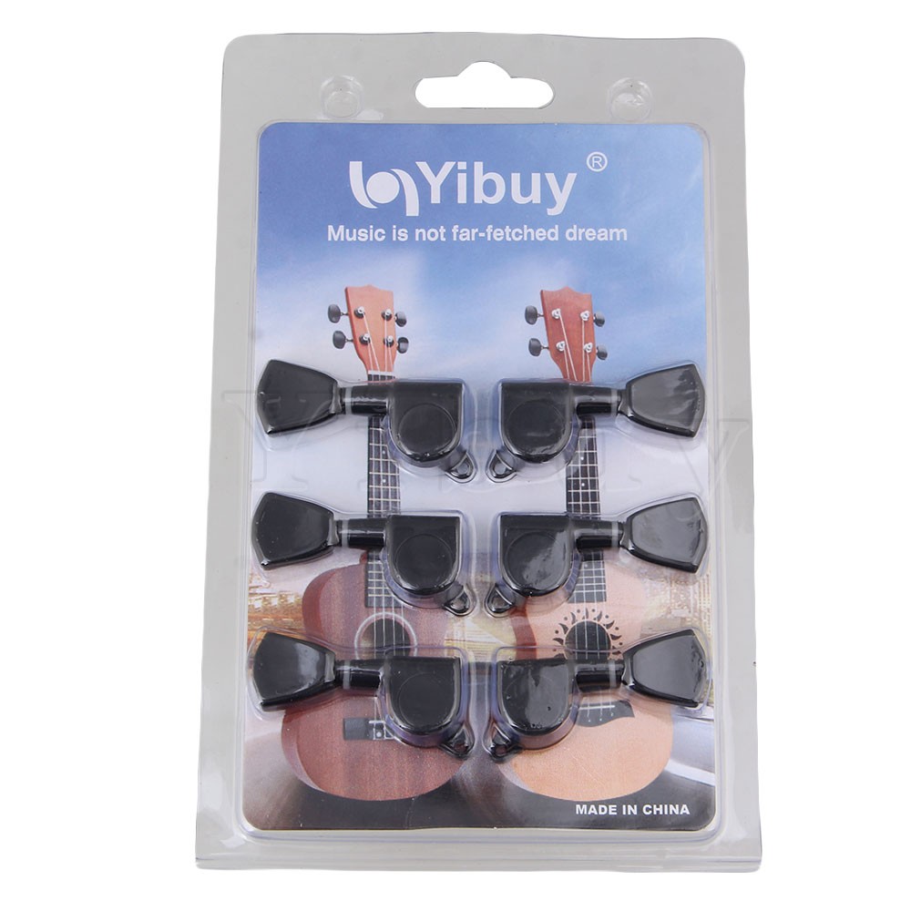 Yibuy 3R3L Црна Гитара Tuning Keys Машина Глави За ЛП ИТН Гитара