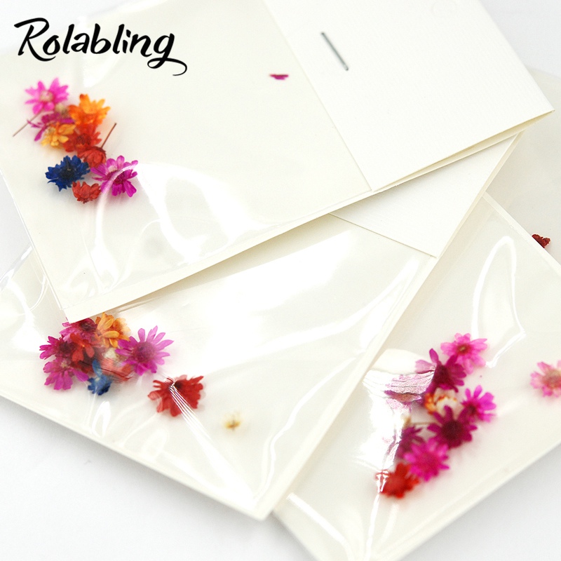 Rolabling Микс Дизајн Малку Цвет Нокти Налепници Конзервирани Цвет Помине Уметност Украси За Нокти Додаток Исушени Цвеќиња
