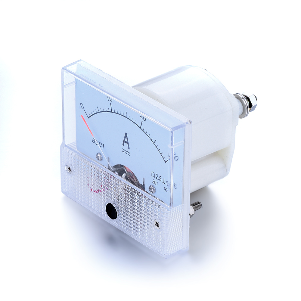 Професионални електрична енергија метар dc ammeter опсег 0-30A пластични случај аналогни ammeter