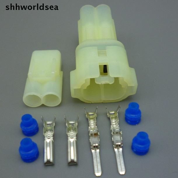 shhworldsea 2.2 mm 2 pin Авто Електрични ЕГА plug автомобил кислород сензор конектор приклучок за АВТОМОБИЛ водоотпорен