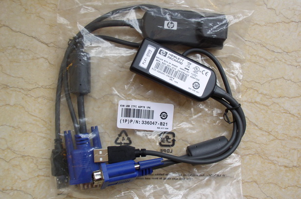 336047-B21 396633-001 AF623A AF628A VGA да USB RJ45 KVM USB ITFC ADPTR 1PK