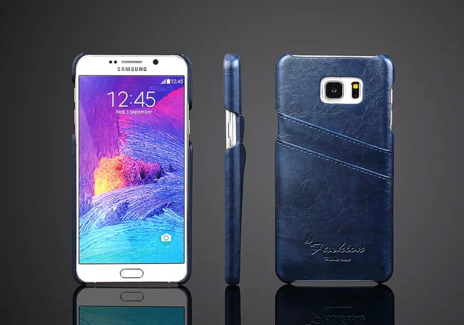 Моден Note5 Бизнис кожа случај За Samsung галакси Забелешка 5 N9200 кожа holster Држачот на задниот капак на Телефонот школка