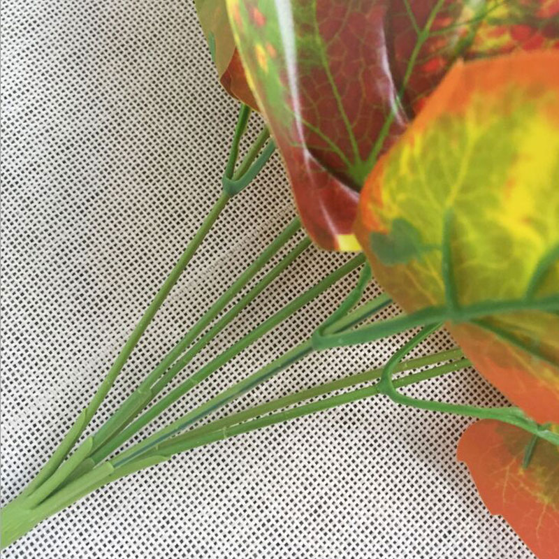 Топла Продажба Продажба Декорација 1pcs Begonia симулација лист Вештачки Пластични листови Цветни Растенија Оркестарот