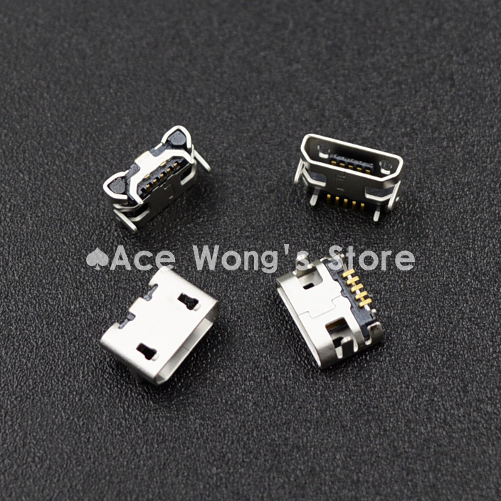 10pcs Микро USB 5P,5-пински Микро USB Џек,5Pins Micro USB Конектор за Опашката на Полнење на мобилен телефон