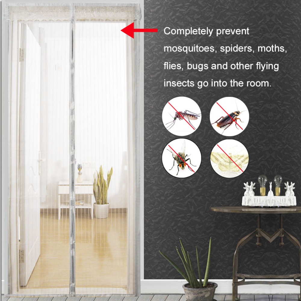 1PC Домашна Употреба Комарец Нето Завеса Магнети Вратата Мрежа Инсекти Sandfly Пребивање со Магнети на Вратата Мрежа