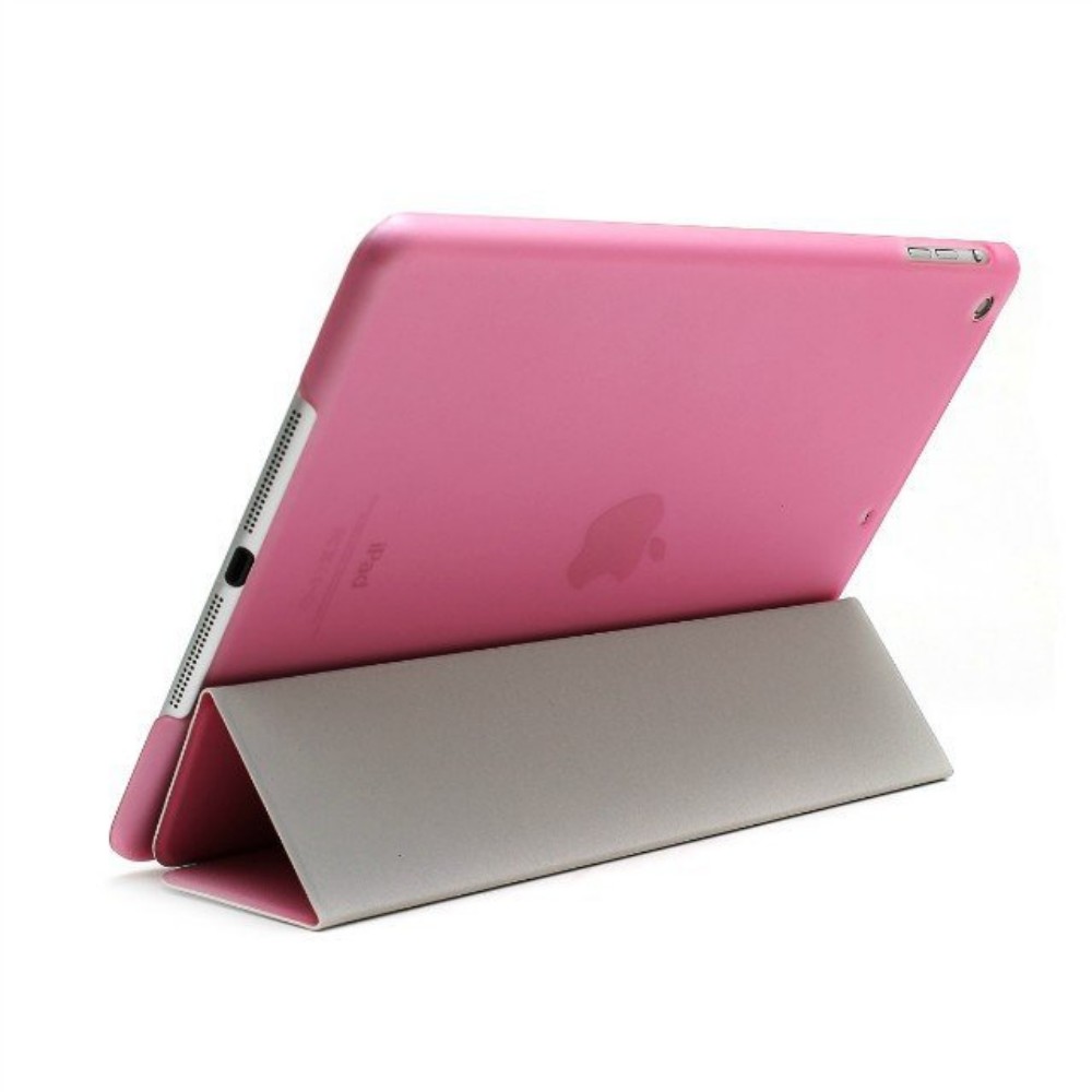 Кристал Тешко Задниот Поклопец за iPad воздух 2 Случаи Ултра Тенок Магнетен се Разбудам Smart Сплит Случај за iPad Воздух 2 Покрие 9.7 инчен