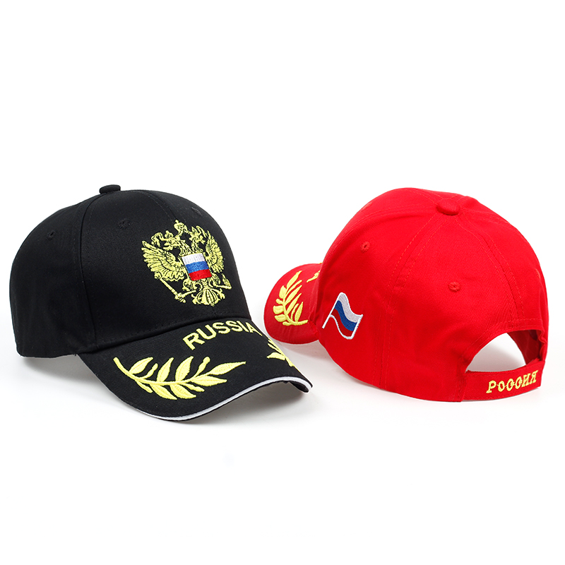 Нови пристигнување Русија значка везови бејзбол капа висок квалитет унисекс snapback шапка мажите отворено спортски капи