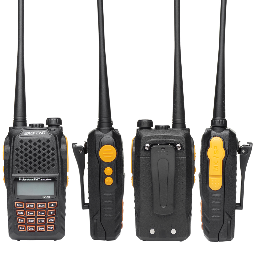 Нови Baofeng УВ-6R Рачни Воки Токи 5W Радио UHF VHF УВ Двојна Бенд Водоотпорен УВ-9R двонасочна Радио Interphone HF Transceiver