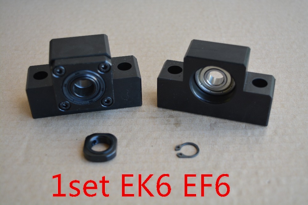 EK6 фиксен крај со EF6 крајот поддршка за ballscrew поддршка седиште CNC XYZ EK6 EF6 1set
