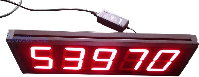 голема големина 99999 секунди одбројување и брои-up led часовник црвена боја бесплатен превозот