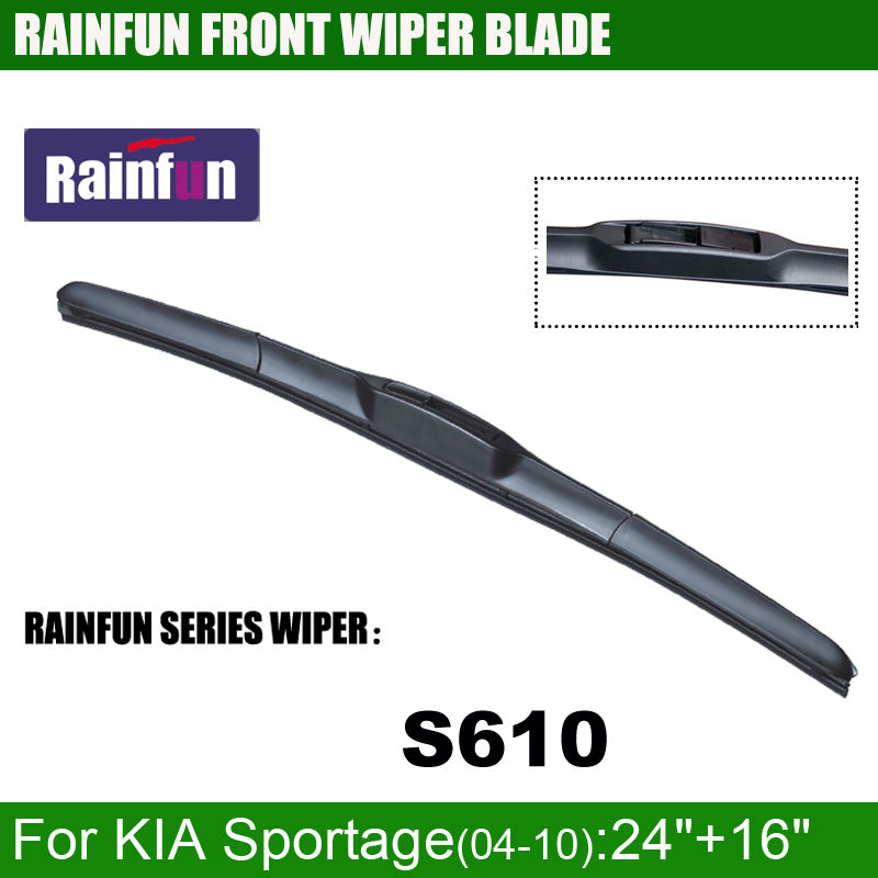 RAINFUN посветен автомобил wiper ножот за 04-10 KIA SPORTAGE, посветен на ветробранското стакло wiper,природни шофершајбната