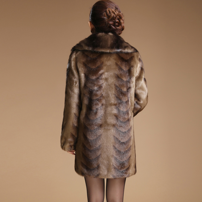 2018 зима висок квалитет имитација mink крзно дебела Јакна мартен сомот топло overcoat жените faux крзнено палто плус