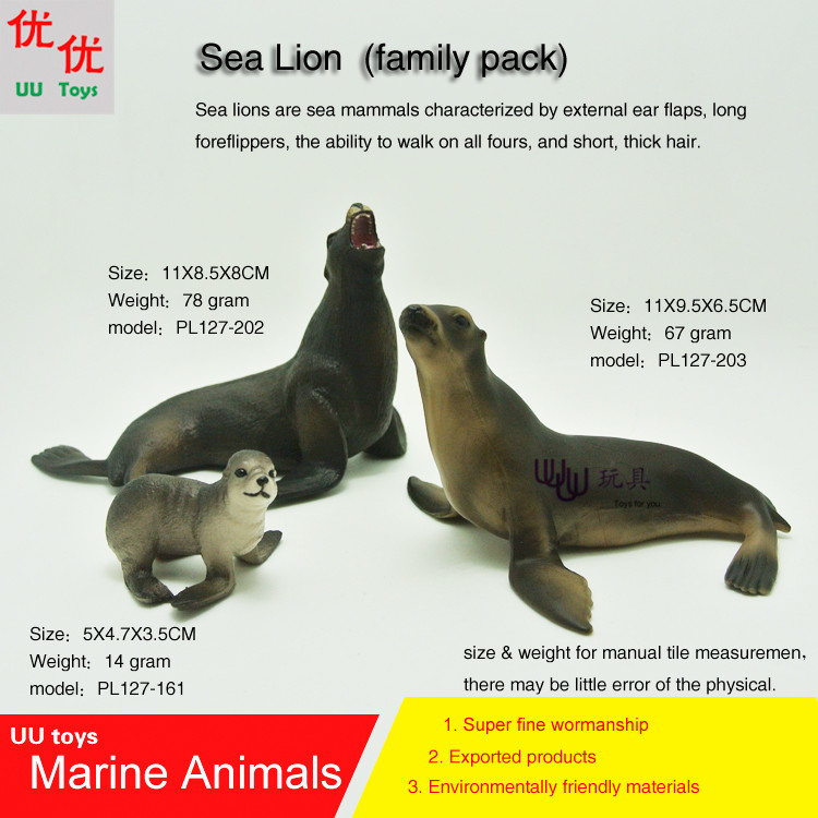 Морски Лав (семеен попуст на пакет) Симулациски модел Морски Животни Море Животинско деца подарок образовни реквизити