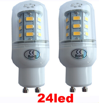5X Пченка сијалица GU10 led светилка 5730 24LED 36LED 48LED 56LED 69LED 4W 5W 7W 9W10W Lampe ампулата Предводена од 220
