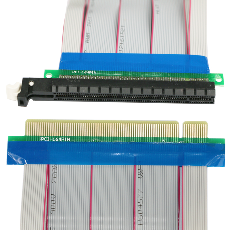 Нови PCI-E 16X да 16X Столб Картичка Адаптер Extender Кабел PCI E 16 X PCI Express Флексибилни Столб 1X 4X 8X 16 X за BTC Шлемови Рударска