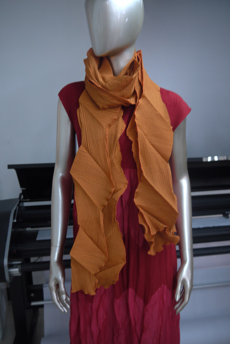 Miyake Пати нова мода оригиналниот дизајн рачно изработени pleated шамија pleats шамија бесплатен превозот