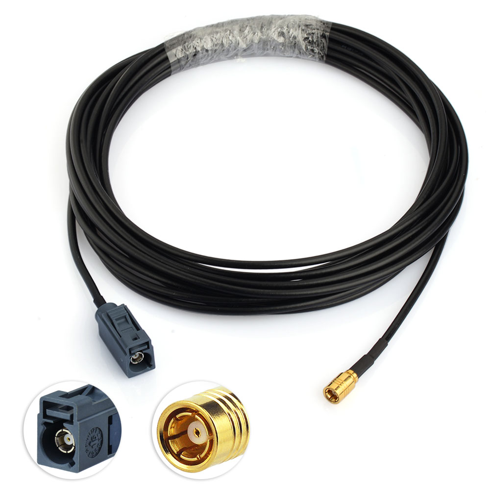 Eightwood Fakra права Г џек конектор да SMB Антенски Замена на Кабел 500cm за DAB/DAB+ Автомобил дигитални радио антена